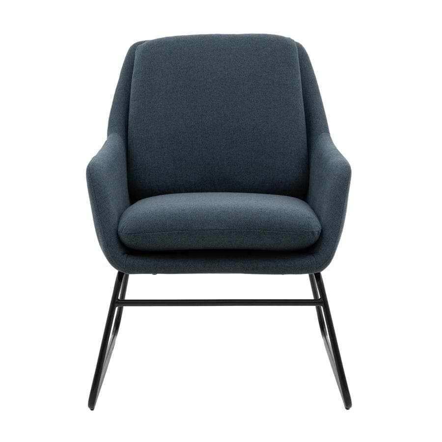 Slim Leg Midnight Blue Arm Chair - The Farthing