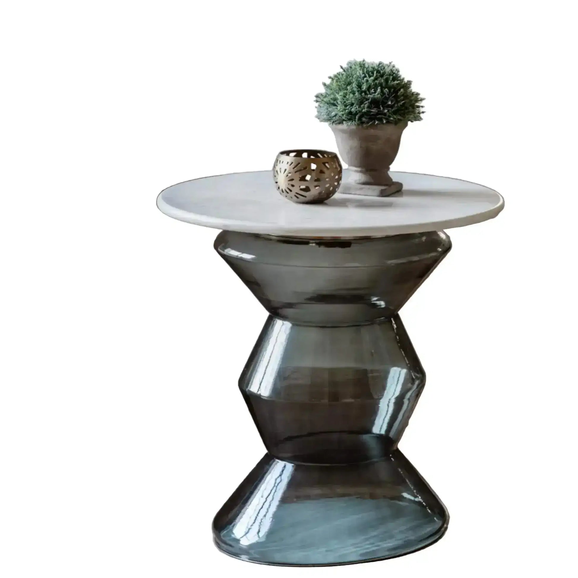 Smoked Glass & Marble Topped