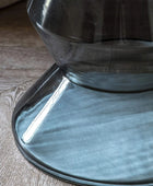 Smoked Glass & Marble Topped Side Table - The Farthing