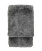 Smoked Grey Faux Fur Throw - The Farthing