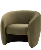 Soft Moss Green Curvaceous Tub Chair - The Farthing