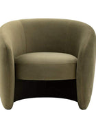 Soft Moss Green Curvaceous Tub Chair - The Farthing