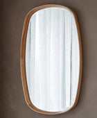 Solid Oak Oval Wall Mirror - The Farthing