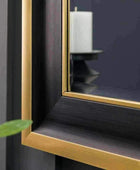 Sophisticated Gold and Black Rectangular Wall Mirror - The Farthing