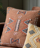 Square Artisanal Hand Crafted Cushion - The Farthing