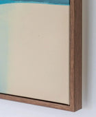 Square Blue Palette Abstract Framed Canvas - The Farthing