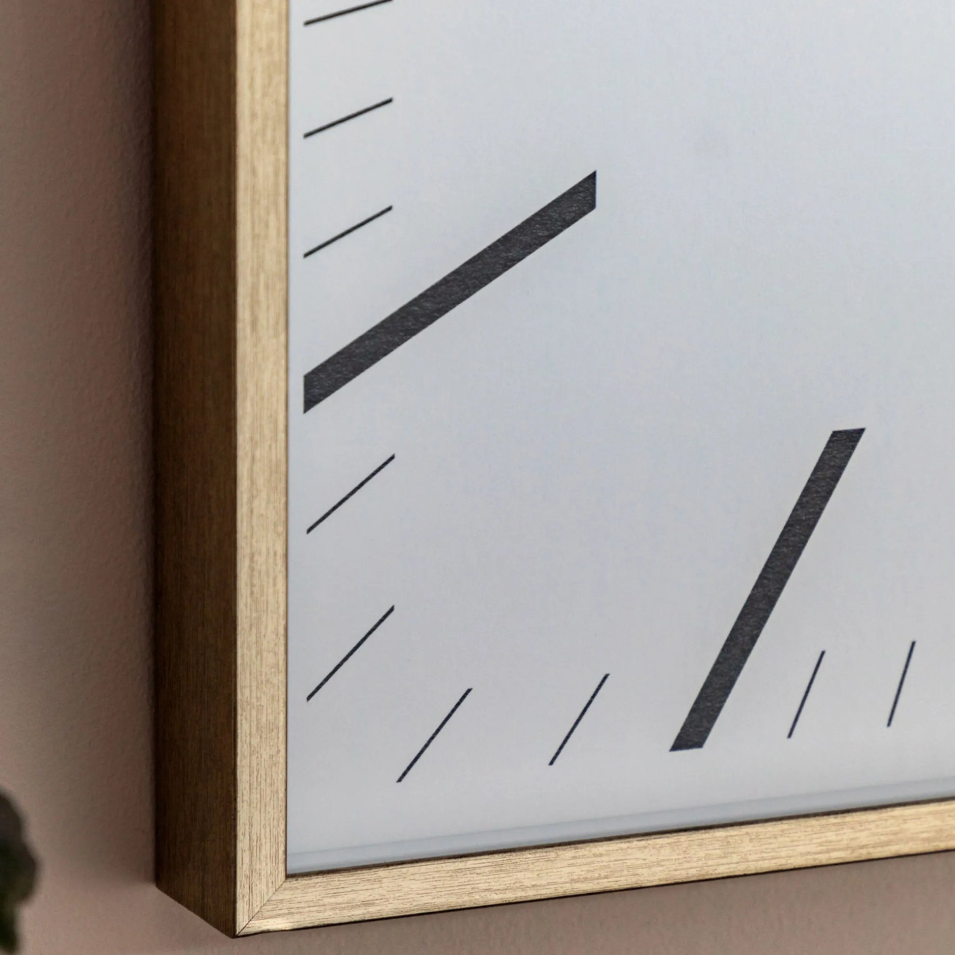 Square Gold Frame Sleek Wall Clock - The Farthing