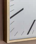 Square Gold Frame Sleek Wall Clock - The Farthing