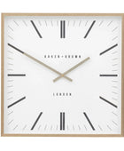 Square Gold Frame Sleek Wall Clock - The Farthing