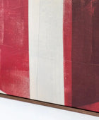 Square Red Palette Abstract Framed Canvas - The Farthing
