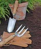 Stainless Steel Garden Tool and Gloves Gift Set - The Farthing