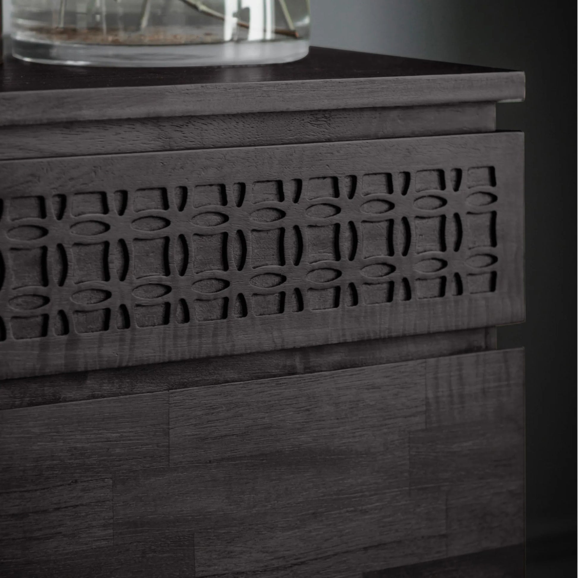 Stylish Black 3 Door 2 Drawer Sideboard - The Farthing