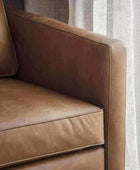Stylish Vintage Brown Leather Armchair - The Farthing