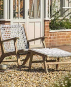 Sunshine Lounger Chair with Footstool - The Farthing