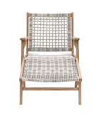 Sunshine Lounger Chair with Footstool - The Farthing