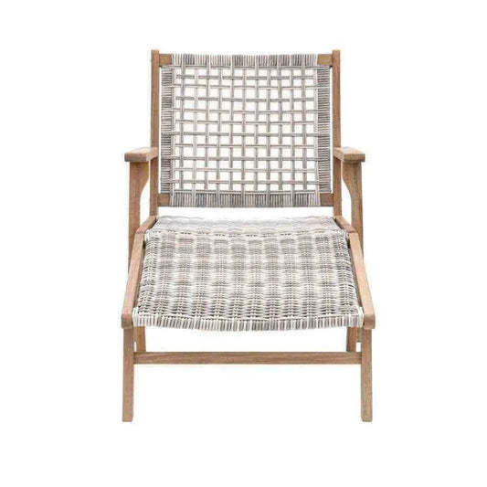 Sunshine Lounger Chair with Footstool - The Farthing