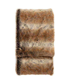 Super Soft Brown Stripe Faux Fur Throw - The Farthing