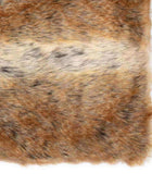 Super Soft Brown Stripe Faux Fur Throw - The Farthing