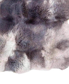 Super Soft Marbled Grey Faux Fur Throw - The Farthing