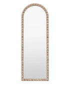 Tall Arched Rustic Weathered Leaner Mirror - The Farthing