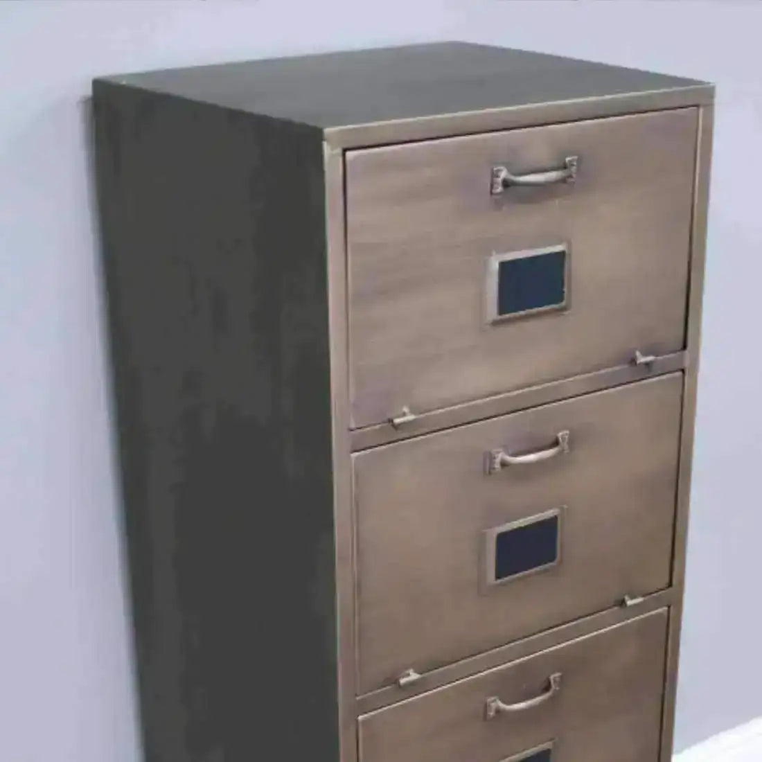 Tall Industrial Inspired Metal Cabinet - The Farthing