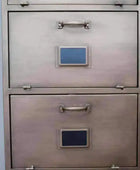 Tall Industrial Inspired Metal Cabinet - The Farthing