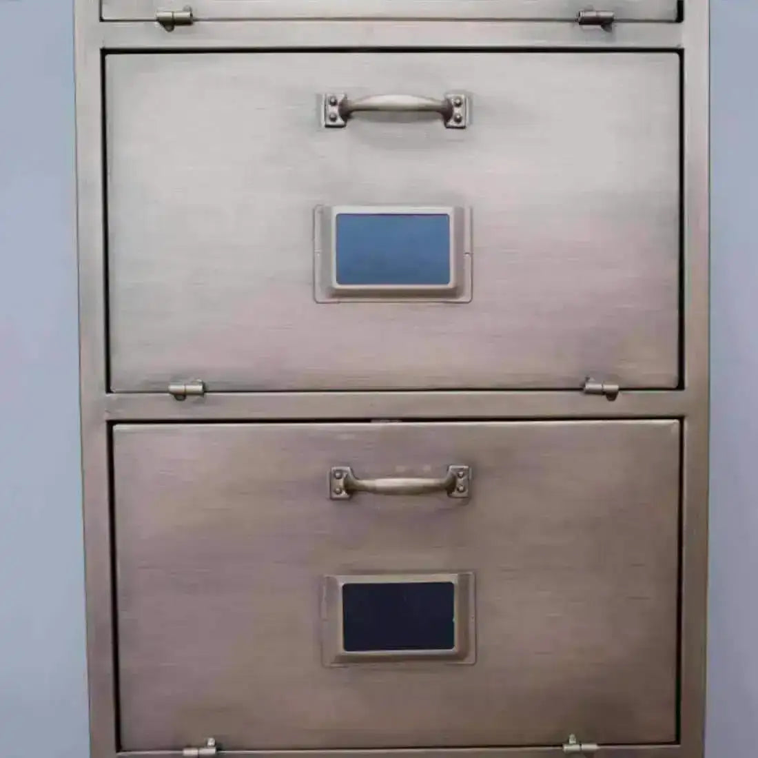 Tall Industrial Inspired Metal Cabinet - The Farthing