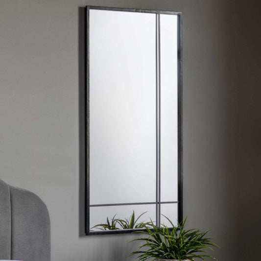 Tall Industrial Portrait Wall Mirror - The Farthing