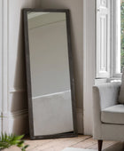 Tall Marbled Grey Rectangular Leaner Mirror - The Farthing