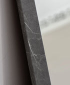 Tall Marbled Grey Rectangular Leaner Mirror - The Farthing