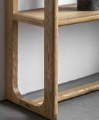 Tall Nordic Oak Open Display Shelf Unit - The Farthing