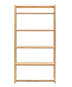 Tall Nordic Oak Open Display Shelf Unit - The Farthing