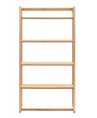 Tall Nordic Oak Open Display Shelf Unit - The Farthing