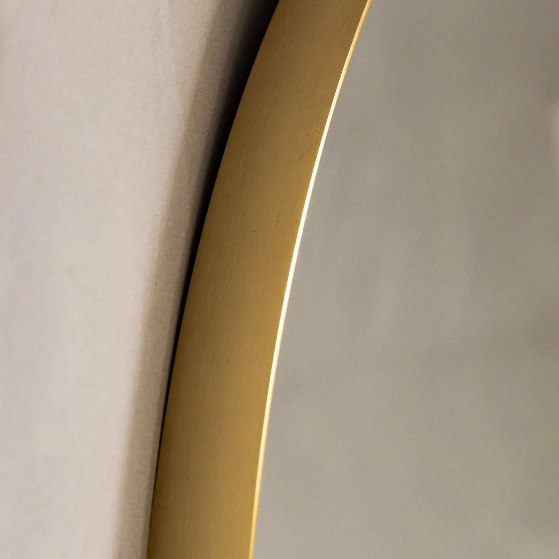 Tall Slim Gold Frame Curved Top Leaner Mirror - The Farthing