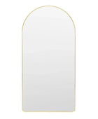 Tall Slim Gold Frame Curved Top Leaner Mirror - The Farthing
