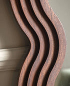Tall Wooden Wavy Edge Leaner Mirror - The Farthing