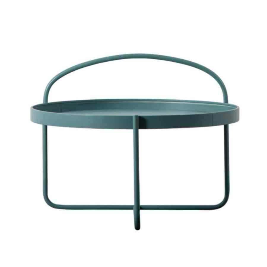 Teal Industrial Styled Looped Top Coffee Table - The Farthing