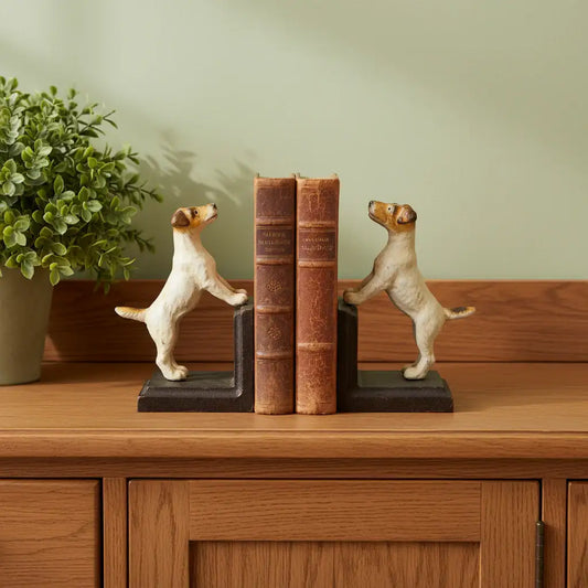 terrier bookends at the farthing 