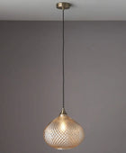 Textured Glass Lustre Pendant Light - The Farthing