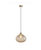 Textured Glass Lustre Pendant Light - The Farthing