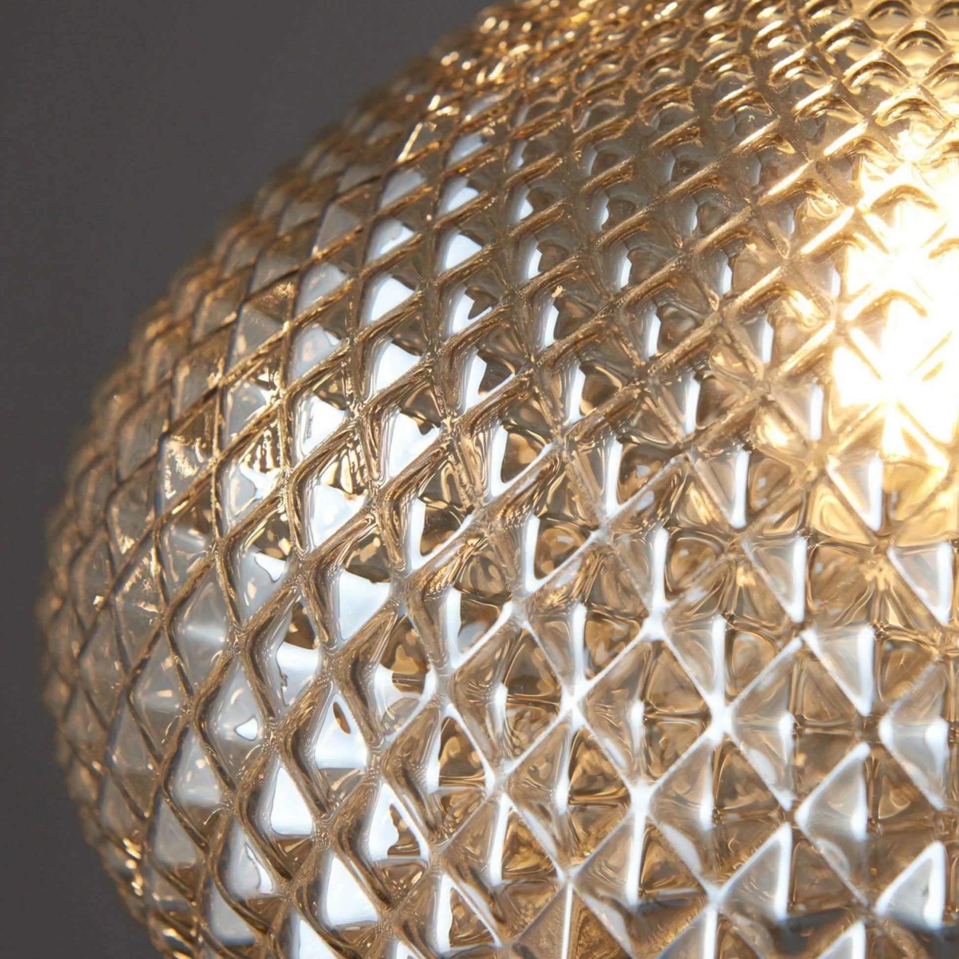 Textured Glass Lustre Pendant Light - The Farthing