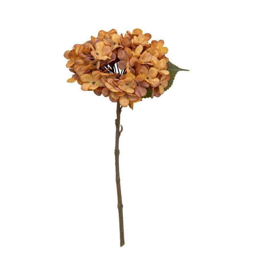 Three Artificial Russet Hydrangea Stems - The Farthing