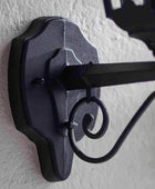 Traditional Exterior Mounted Black Metal and Glass Wall Light - The Farthing