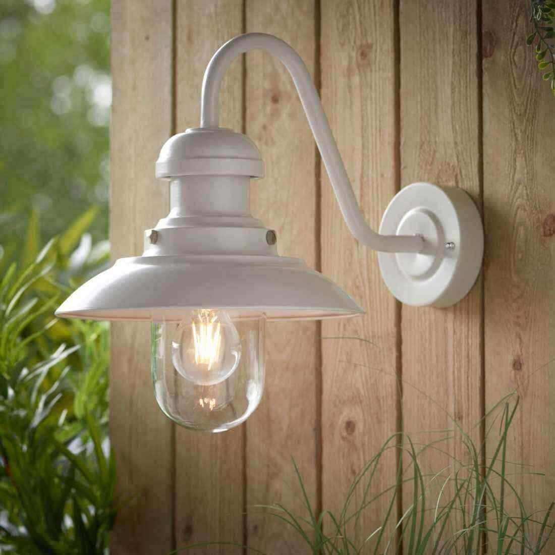 Traditional Swan Neck Exterior Wall Light - The Farthing