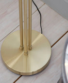 Triple Champagne Lustre Glass Globe Floor Lamp - The Farthing