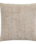 Two Cream Chenille Weave Pattern Cushions - The Farthing