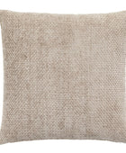 Two Cream Chenille Weave Pattern Cushions - The Farthing