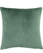 Two Green Chenille Weave Pattern Cushions - The Farthing