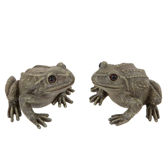 Two Green Garden Frog Ornaments - The Farthing