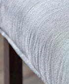 Two Grey Padded Fabric Counter Stools - The Farthing